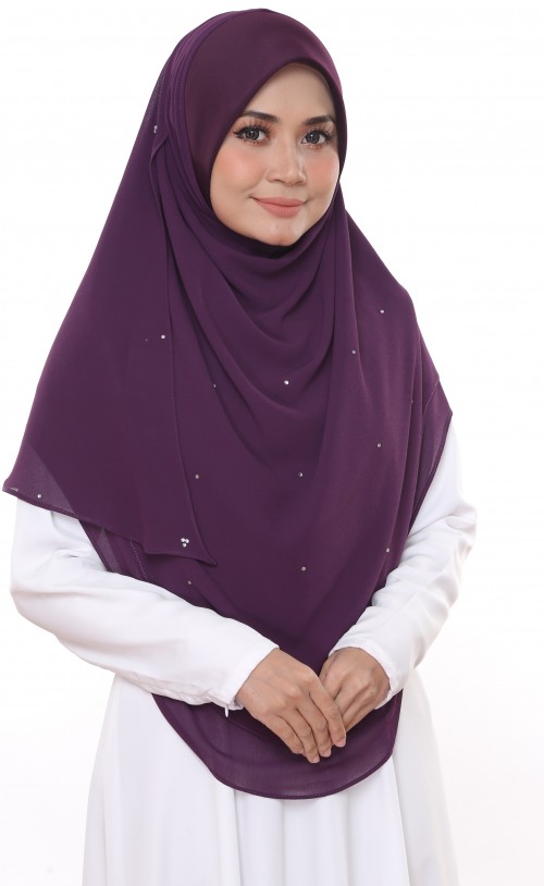 ZULAIKHA ZARA  ZZ44 -DARK PURPLE