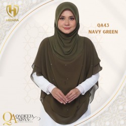 QADEEJA AISYA XXL QA42 NAVY GREEN